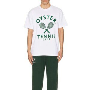 Oyster Tennis Club Members T-Shirt in White
